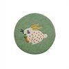 Frida Feeling Filz Untersetzer glatt Hase gepunktet grün