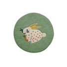 Frida Feeling Filz Untersetzer glatt Hase gepunktet grün
