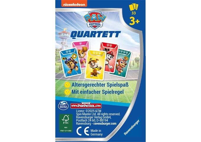 Ravensburger Paw Patrol Quartett