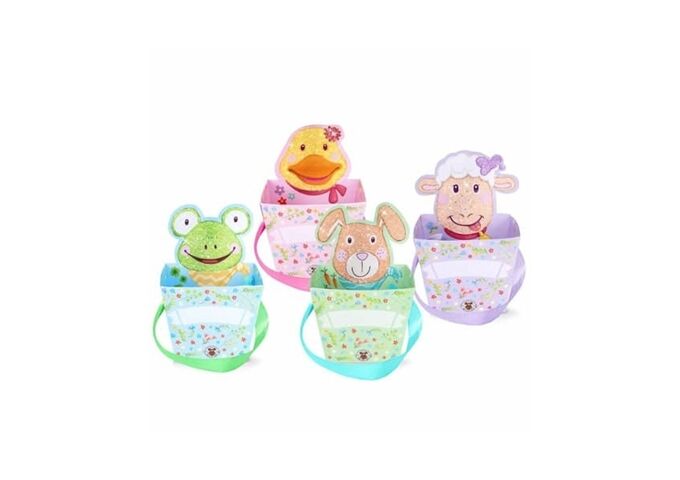 TRENDHAUS Osterkorb Glitzer sortiert