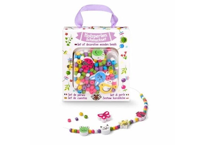 TRENDHAUS Schmuckset Holzperlen