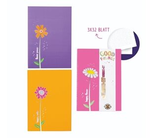 TRENDHAUS Notizbuch 3ST dotted