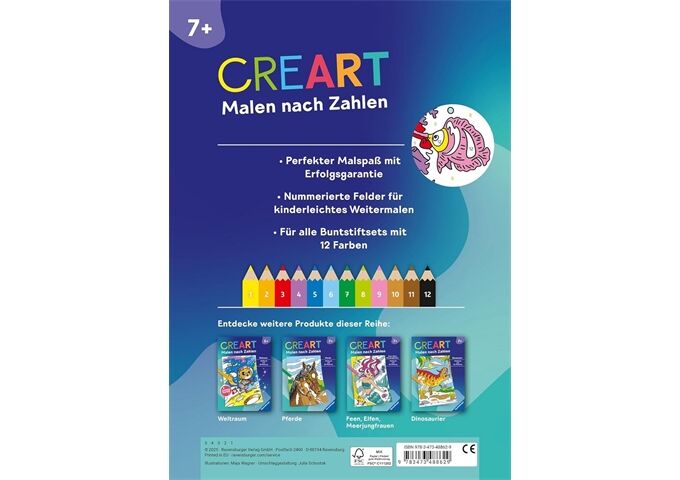 Ravensburger Creart Malen Nach Zahlen Ab 7 Im Meer