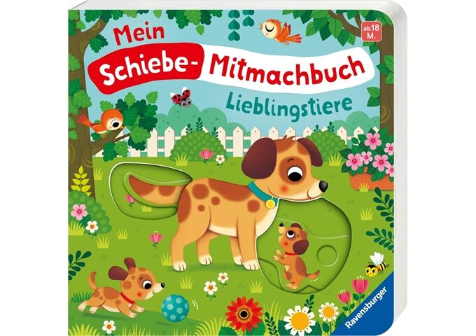 Ravensburger Mein Schiebe-Mitmachbuch Lieblingstiere