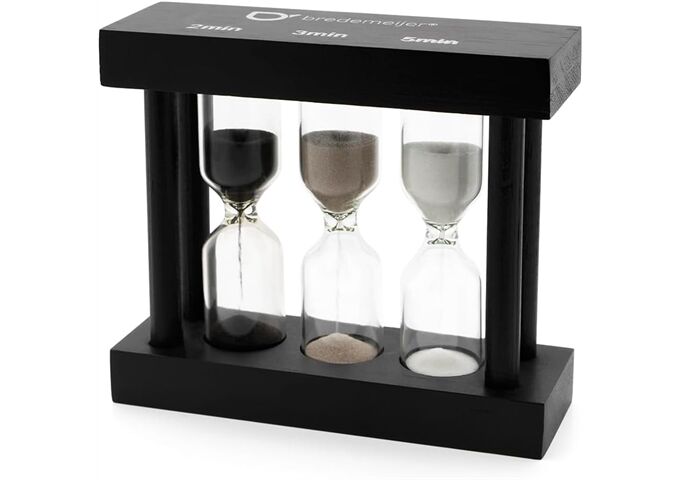 Bredemeijer Universal Teatimer 3fach schwarz 2/3/5 Min.