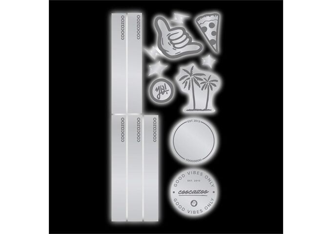 Coocazoo Reflektierendes Sticker-Set "Black"
