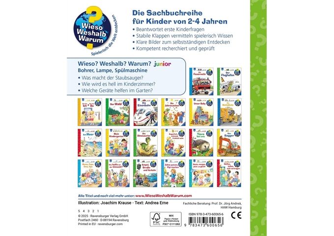 Ravensburger Www Jun 76 Bohrer, Lampe, Spülmaschine