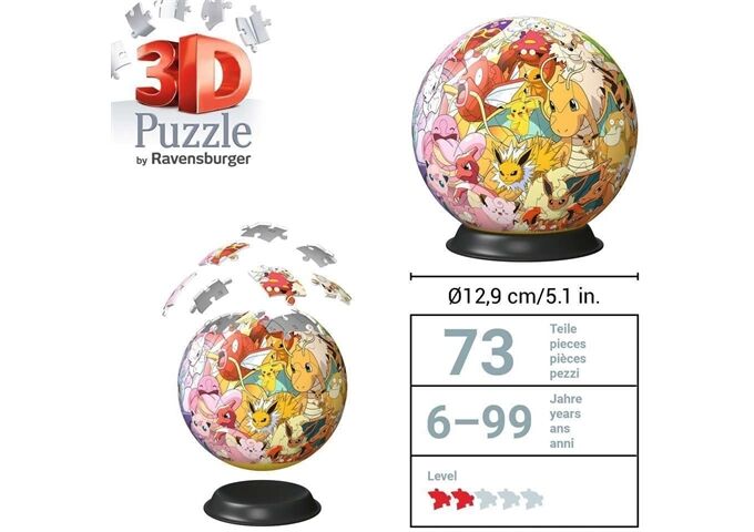 Ravensburger Pokémon - Kanto Region 3D Puzzleball