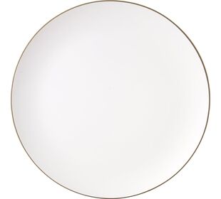 ihr Ideal Home Range WOODEN PLATE white Teller, rund Holzartikel