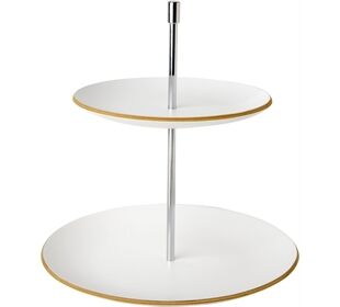 ihr Ideal Home Range WOODEN CAKE STAND white Holz Etagere