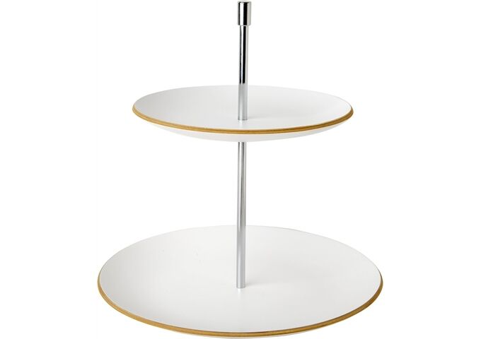 ihr Ideal Home Range WOODEN CAKE STAND white Holz Etagere