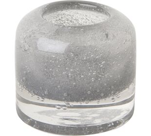 ihr Ideal Home Range GLASS TEA LIGHT HOLDER grey Teelichthalter