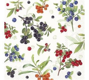 ihr Ideal Home Range FRESH SUMMER BERRIES cream Lunch-Servietten