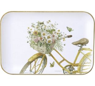 ihr Ideal Home Range FLOWER BIKE rechteckig Holztablett