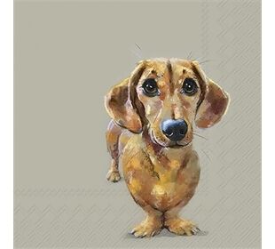ihr Ideal Home Range DOG BUDDY linen Lunch-Servietten