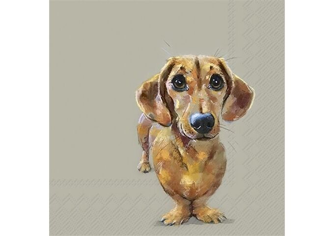 ihr Ideal Home Range DOG BUDDY linen Lunch-Servietten