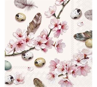 ihr Ideal Home Range BEAUTIFUL SAKURA cream Lunch-Servietten