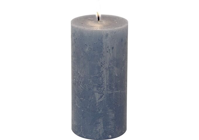 ihr Ideal Home Range CYLINDER CANDLE blue Ø 7 x 14 cm Stumpenkerze
