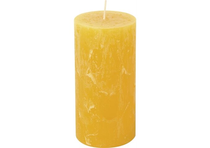 ihr Ideal Home Range CYLINDER CANDLE bright yellow Ø 7 x14 cm Stumpenke