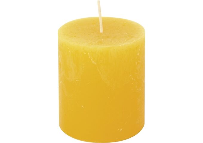 ihr Ideal Home Range CYLINDER CANDLE bright yellow Ø 7 x8 cm Stumpenker