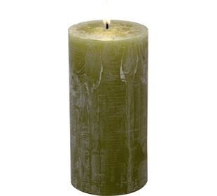 ihr Ideal Home Range CYLINDER CANDLE olive Ø 7 x 14 cm Stumpenkerze