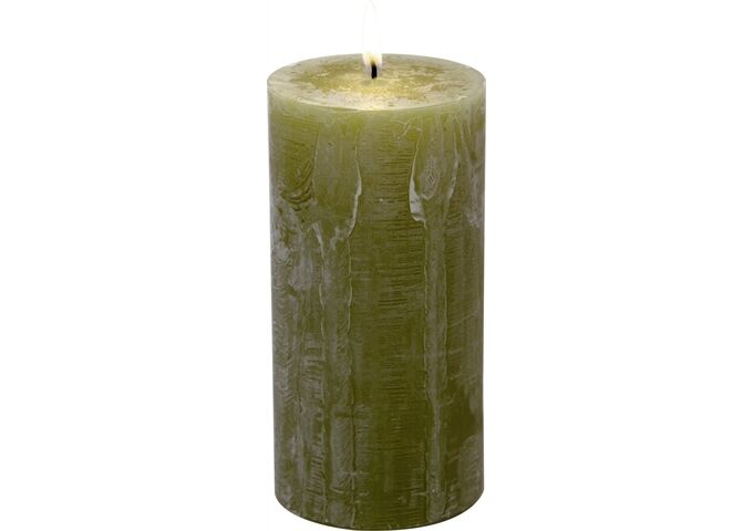 ihr Ideal Home Range CYLINDER CANDLE olive Ø 7 x 14 cm Stumpenkerze