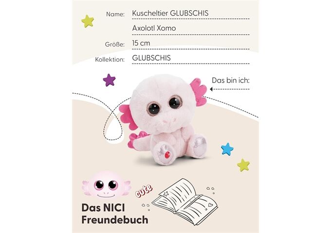 Nici GLUBSCHIS Axolotl Xomo 15cm