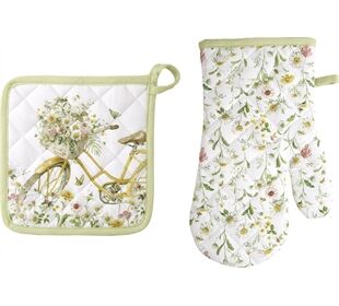 ihr Ideal Home Range WILDFLOWER AND BUTTERFLY Ofenhandschuh