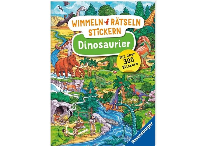 Ravensburger Wimmeln, Rätseln, Stickern Dinosaurier