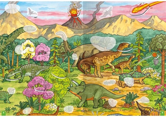 Ravensburger Wimmeln, Rätseln, Stickern Dinosaurier