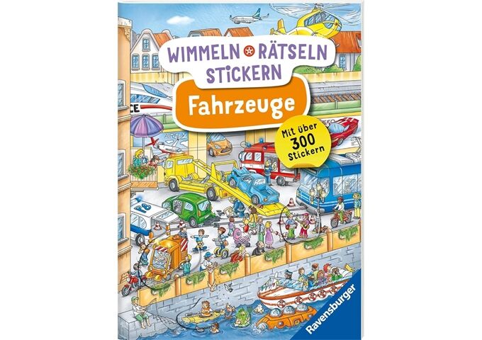 Ravensburger Wimmeln, Rätseln, Stickern Fahrzeuge