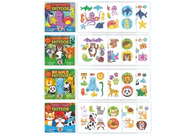 PARTY TIME Tattoo Tierwelten sortiert