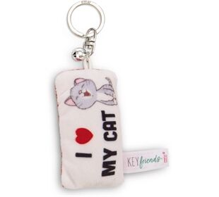 Nici SA Mini Plüschkissen I love my cat