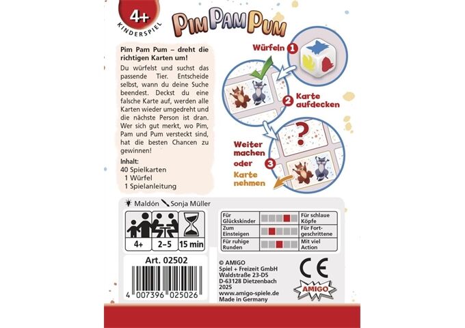 Amigo Würfelspiel Pim Pam Pum