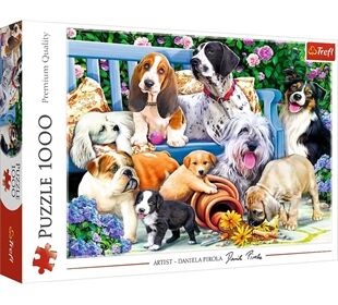 TREFL Puzzle Hunde im Garten