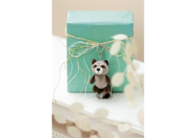Nici Schlüsselanhänger Waschbär Lenno 10 cm Green