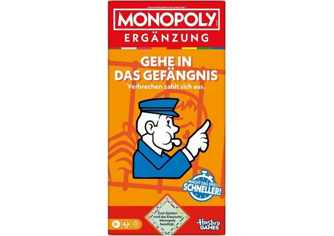 Hasbro Monopoly Go To Jail