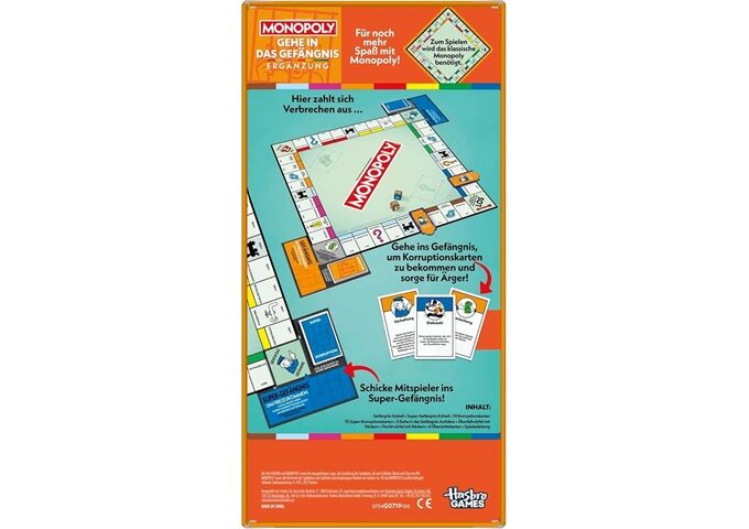 Hasbro Monopoly Go To Jail