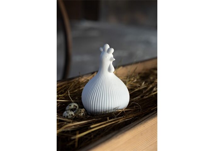 Storefactory KERSTIN large white matte decoration