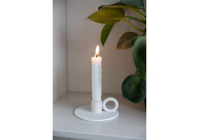 Storefactory Smedbyn white matte candlestick
