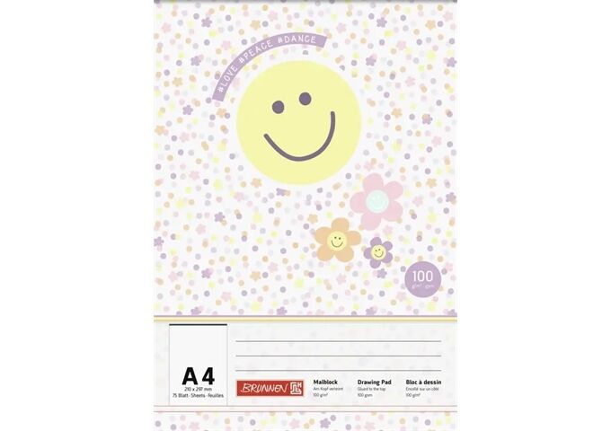 BRUNNEN Malblock Happy Hippie A4