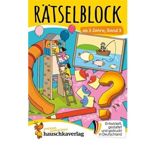 Hauschka Verlag Rätselblock ab 3 Jahre, Band 3, A5-Block