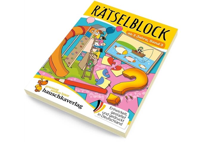 Hauschka Verlag Rätselblock ab 3 Jahre, Band 3, A5-Block