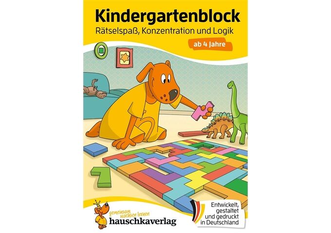 Hauschka Verlag Kindergarten-Rätselspa, Konzentration, Logik 4 Jah