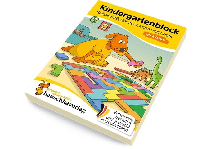 Hauschka Verlag Kindergarten-Rätselspa, Konzentration, Logik 4 Jah