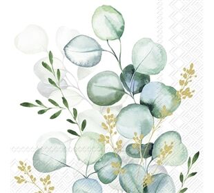 ihr Ideal Home Range EUCALYPTUS BOUQUET gold Cocktail-Servietten