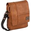 Camel Laos Flap Bag cognac
