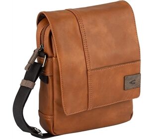 Camel Laos Flap Bag cognac
