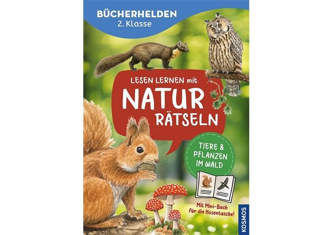 Kosmos Bücherhelden 2.Kl. Naturrätsel Wald