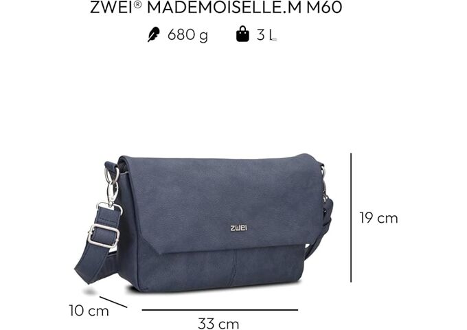 ZWEI MADEMOISELLE.M M60 nubuk-blue